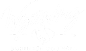 White Wyoming Business Council Logo