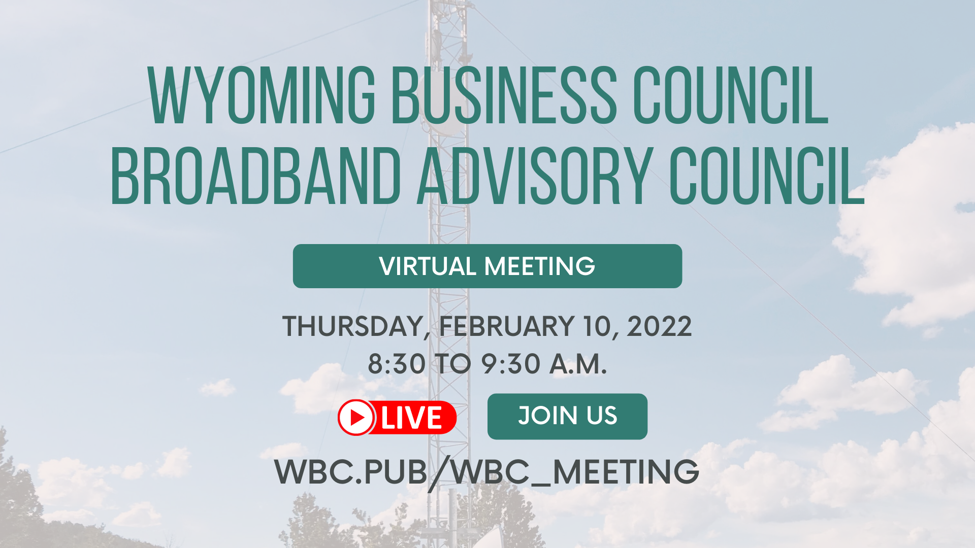 Broadband Advisory Council Meets Feb 10