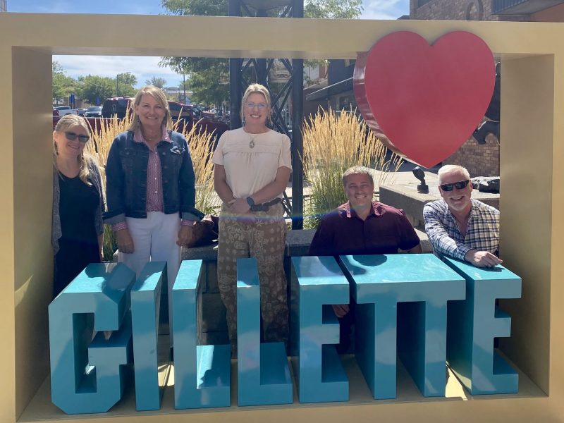 Wyoming Main Street Advisory Board poses for a picture in downtown Gillette, Wyoming.