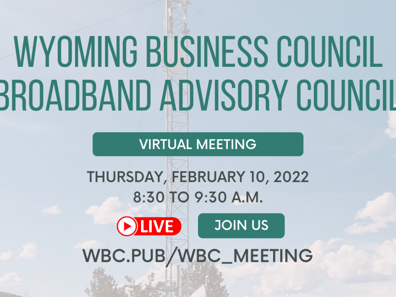 Broadband Advisory Council Meets Feb 10