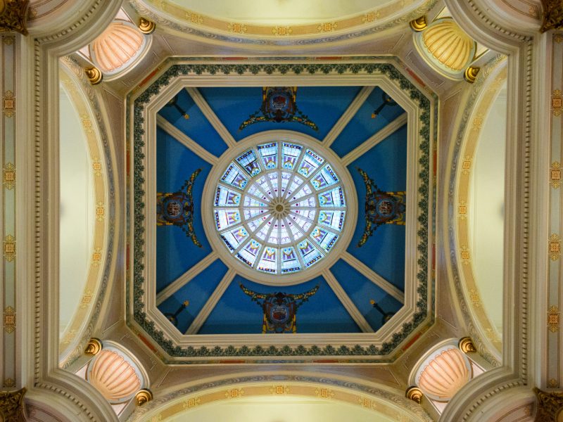 Interior of building.